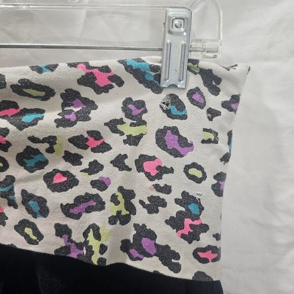 Vintage y2k white rainbow cheetah print low rise flare pants - Picture 3 of 4